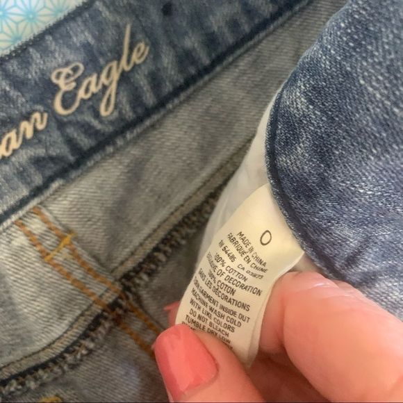 Women’s American Eagle 🦅 Denim Shorts Sz0 - Picture 6 of 6